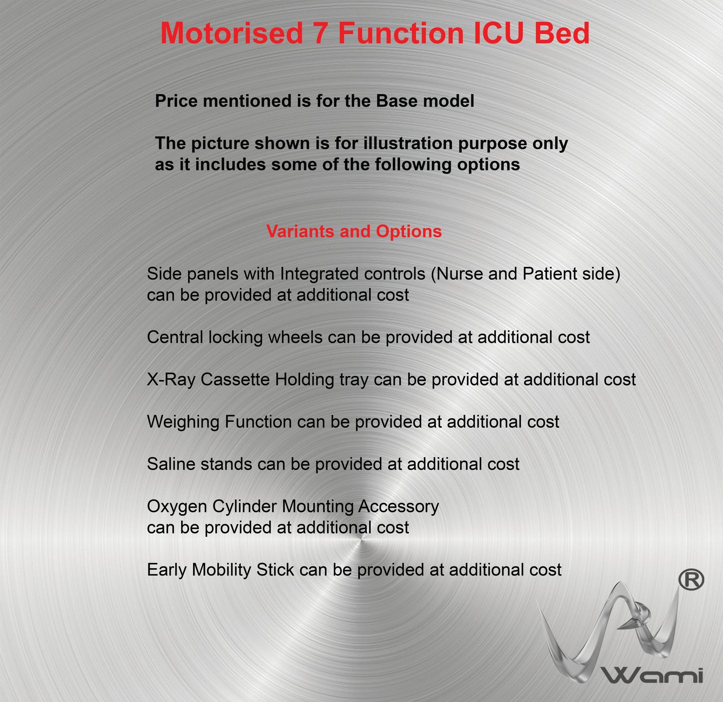 Motorised 7 Function Bed